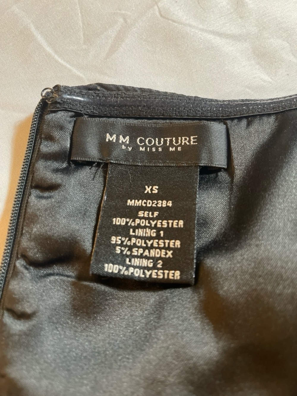MM Couture Strapless A-Line Dress XS Black Ikat Print Fit & Flare Cocktail Party - Picture 8 of 8